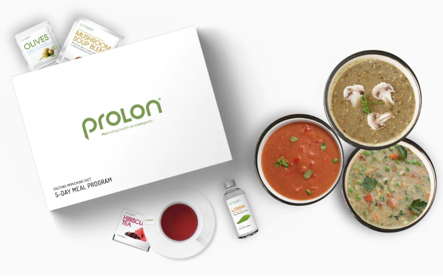 Набір ProLon — коробка, крем-супи, чай та напої